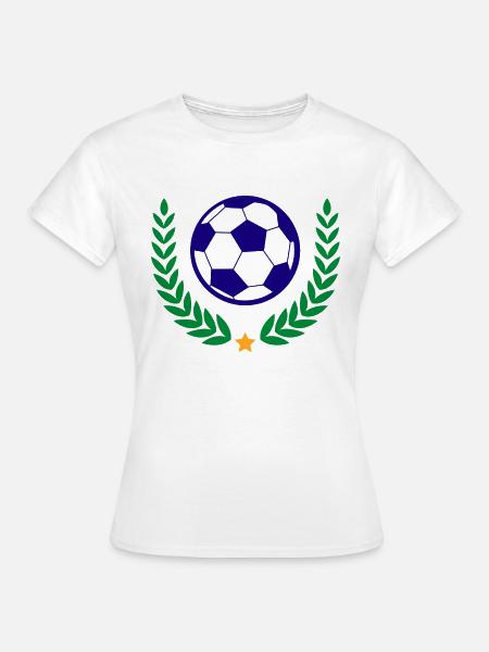Fußball Soccer - Frauen T-Shirt - Weiß