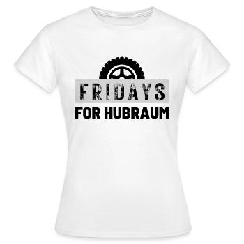 Fridays for Hubraum - Frauen T-Shirt - Weiß - Vorne - AI Model Female 172 dark (172cm)