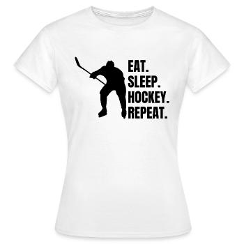 Eishockey Geschenk Wintersport Eishockeyteam - Frauen T-Shirt - Weiß - Vorne - AI Model Female 172 dark (172cm)