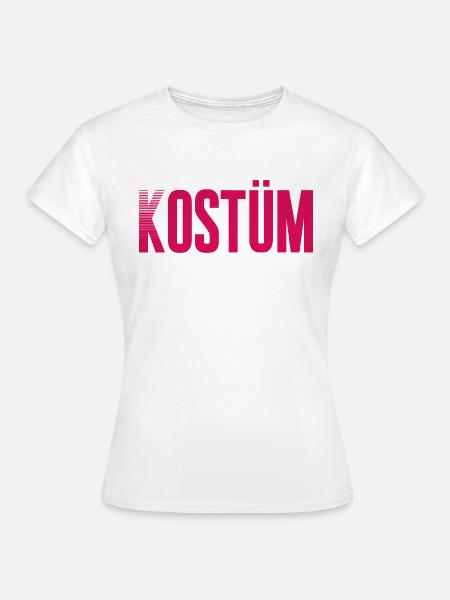Kostüm - Frauen T-Shirt - Weiß