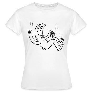 Chicken Fall - Women's T-Shirt - white - Front - AI Model Female 172 dark (172cm)