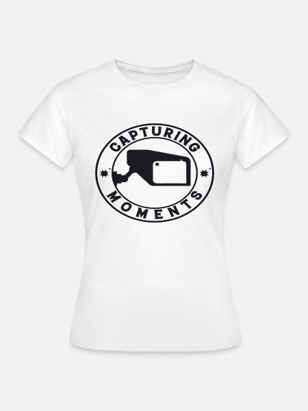 Capturing Moments - Frauen T-Shirt - Weiß