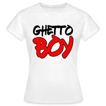 Ghetto Boy 2 - Women's T-Shirt - white - Front - AI Model Female 172 dark (172cm)
