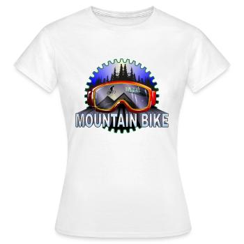 Lunettes VTT VTT - T-shirt Femme - blanc - Devant - AI Model Female 172 dark (172cm)