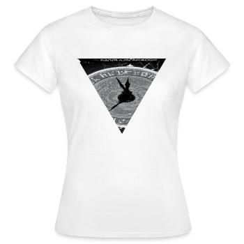 Black and Grey Clock Design - Frauen T-Shirt - Weiß - Vorne - AI Model Female 172 dark (172cm)