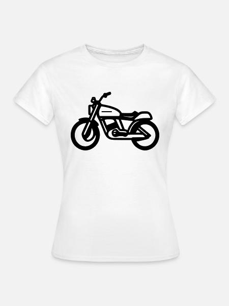 Motorrad - Frauen T-Shirt - Weiß
