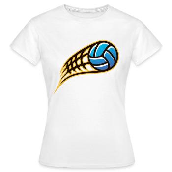 Ballsport - Frauen T-Shirt - Weiß - Vorne - AI Model Female 172 dark (172cm)