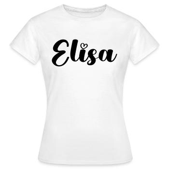 TEST ELISA - T-shirt Femme - blanc - Devant - AI Model Female 172 dark (172cm)