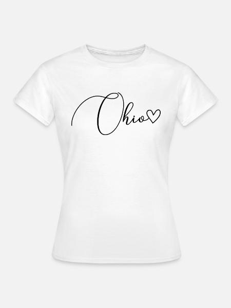 Ohio Schrift - Frauen T-Shirt - Weiß