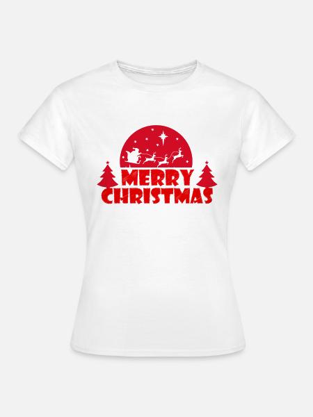 Frohe Weihnachten - Frauen T-Shirt - Weiß