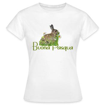 Frohe Ostern - Frauen T-Shirt - Weiß - Vorne - AI Model Female 172 dark (172cm)