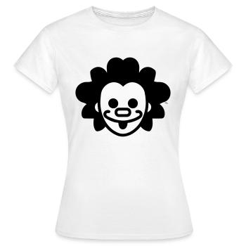 Clown - T-shirt Femme - blanc - Devant - AI Model Female 172 dark (172cm)
