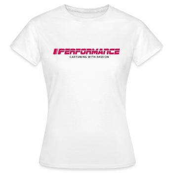 Réglage de la performance - T-shirt Femme - blanc - Devant - AI Model Female 172 dark (172cm)