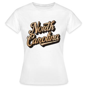 North Carolina - Frauen T-Shirt - Weiß - Vorne - AI Model Female 172 dark (172cm)