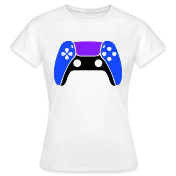 gamer gamepad - Frauen T-Shirt - Weiß - Vorne - AI Model Female 172 dark (172cm)