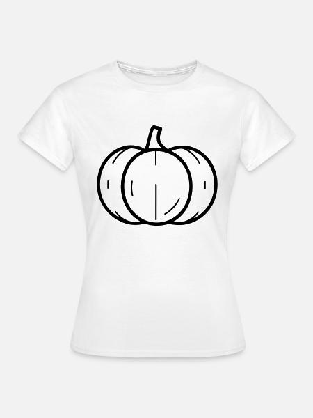 Kürbis - Frauen T-Shirt - Weiß