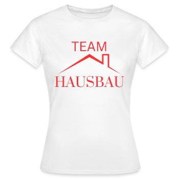 Construction de maisons d’équipe - T-shirt Femme - blanc - Devant - AI Model Female 172 dark (172cm)