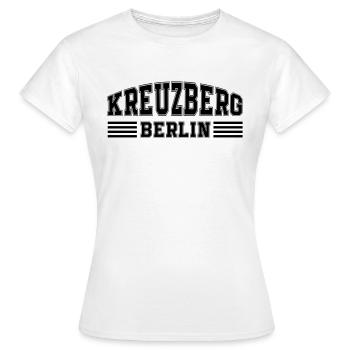 berlin kreuzberg - Frauen T-Shirt - Weiß - Vorne - AI Model Female 172 dark (172cm)