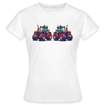 Tractor - Women's T-Shirt - white - Front - AI Model Female 172 dark (172cm)