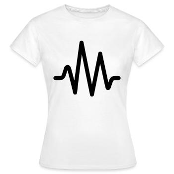 Herzschlag, Puls - Frauen T-Shirt - Weiß - Vorne - AI Model Female 172 dark (172cm)