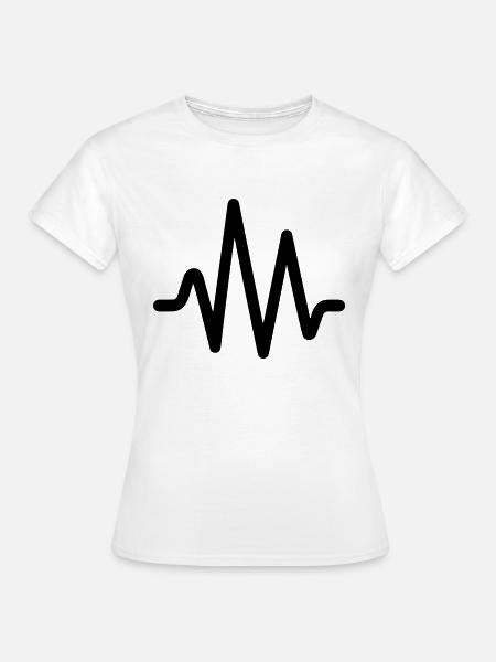 Herzschlag, Puls - Frauen T-Shirt - Weiß