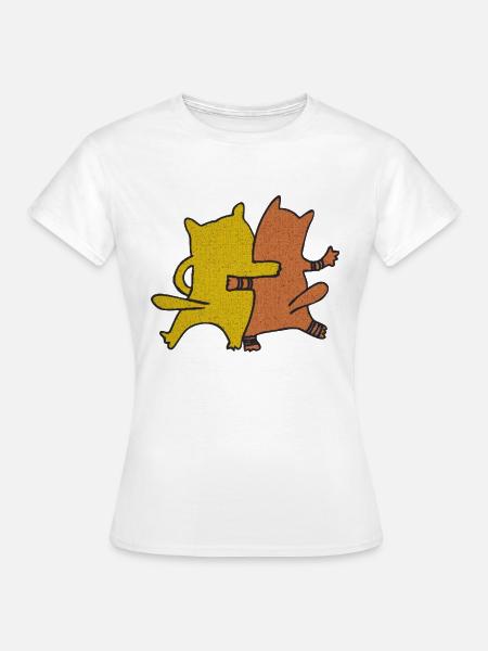 katzenfreunde textil - Frauen T-Shirt - Weiß