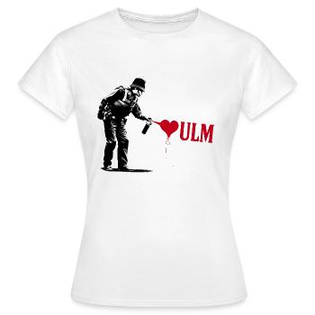 policier aime Ulm policier StreetArt - T-shirt Femme - blanc - Devant - AI Model Female 172 dark (172cm)