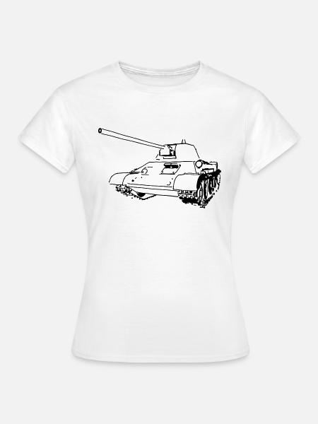T-34 - Frauen T-Shirt - Weiß
