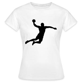 Handball joueurs Handball Club club club - T-shirt Femme - blanc - Devant - AI Model Female 172 dark (172cm)