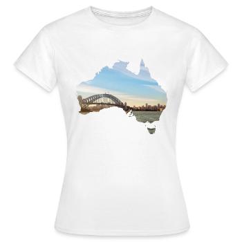 Sydney - Frauen T-Shirt - Weiß - Vorne - AI Model Female 172 dark (172cm)