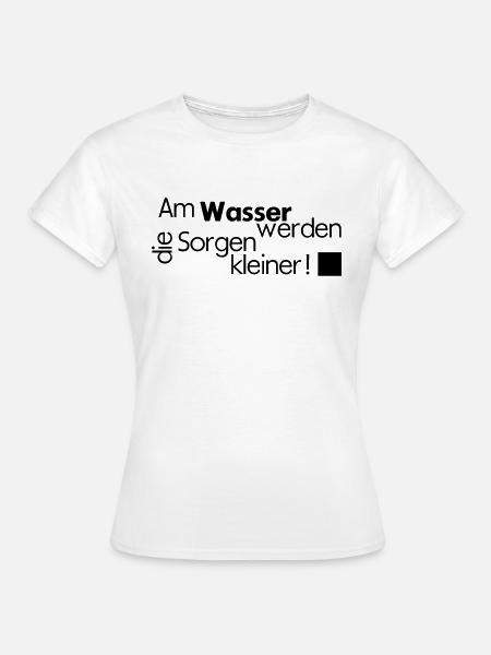 wasser - Frauen T-Shirt - Weiß