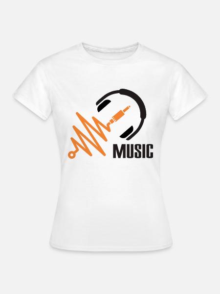 Musik - Frauen T-Shirt - Weiß