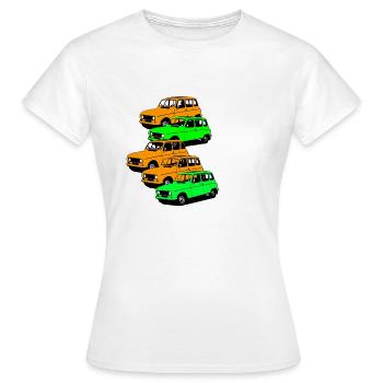 La légendaire voiture R4 - T-shirt Femme - blanc - Devant - AI Model Female 172 dark (172cm)