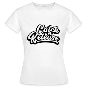 Catch & Release - Frauen T-Shirt - Weiß - Vorne - AI Model Female 172 dark (172cm)