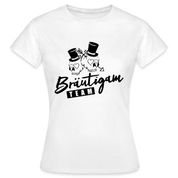 jga braeutigam team - Frauen T-Shirt - Weiß - Vorne - AI Model Female 172 dark (172cm)