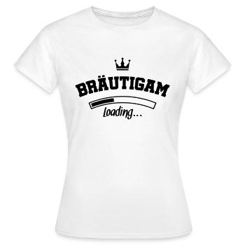 braeutigam loading design - Frauen T-Shirt - Weiß - Vorne - AI Model Female 172 dark (172cm)