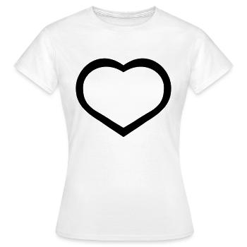 BLANK CUSTOMIZABLE NAME - Women's T-Shirt - white - Front - AI Model Female 172 dark (172cm)