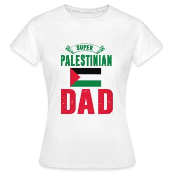 papa super palestinien grand père palestinien - T-shirt Femme - blanc - Devant - AI Model Female 172 dark (172cm)