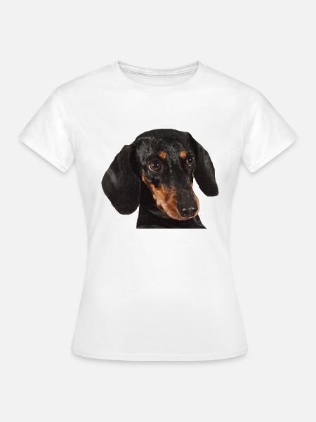Dackel - Frauen T-Shirt - Weiß