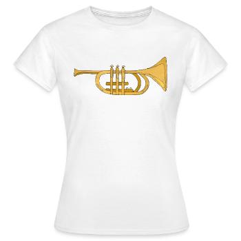 Instrument de musique - T-shirt Femme - blanc - Devant - AI Model Female 172 dark (172cm)