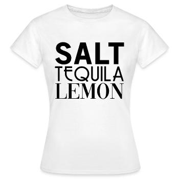 Sel Tequila Citron - T-shirt Femme - blanc - Devant - AI Model Female 172 dark (172cm)