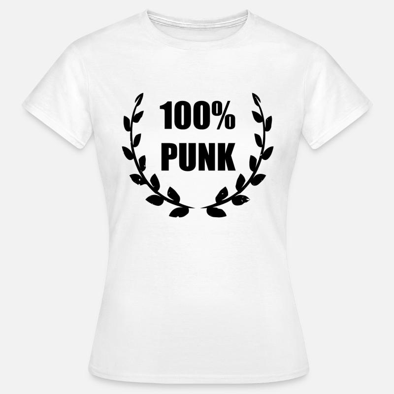 100% Punk - Camiseta mujer - blanco