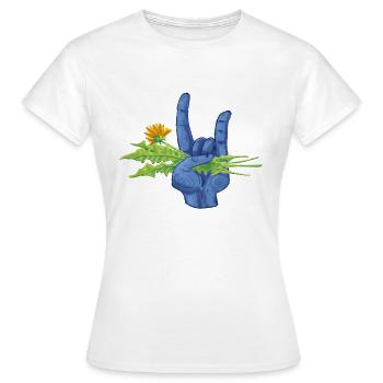 Unkraut ist Metal - Frauen T-Shirt - Weiß - Vorne - AI Model Female 172 dark (172cm)