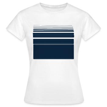Shapes and Lines - Frauen T-Shirt - Weiß - Vorne - AI Model Female 172 dark (172cm)