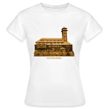 Fichtelberg Oberwiesenthal Saxe Erzgebirge - T-shirt Femme - blanc - Devant - AI Model Female 172 dark (172cm)