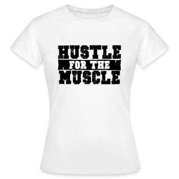 BOUSCULADE POUR LE MUSCLE - T-shirt Femme - blanc - Devant - AI Model Female 172 dark (172cm)