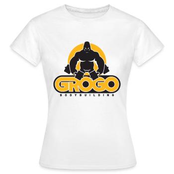 Gorilla Bodybuilding - T-shirt Femme - blanc - Devant - AI Model Female 172 dark (172cm)