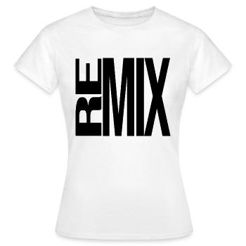 musique techno house dance remix cadeau - T-shirt Femme - blanc - Devant - AI Model Female 172 dark (172cm)