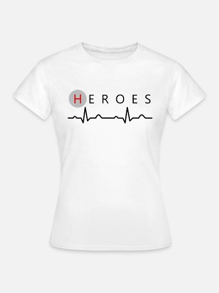 HEROES - Frauen T-Shirt - Weiß