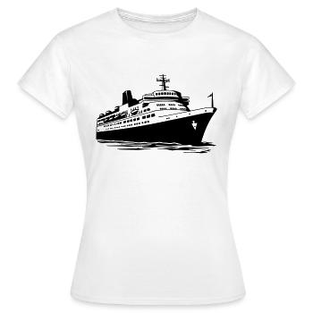 Kreuzfahrtschiffe - Frauen T-Shirt - Weiß - Vorne - AI Model Female 172 dark (172cm)